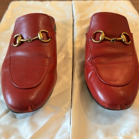 Gucci Princetown Mule in red leather - Picture 5 of 5
